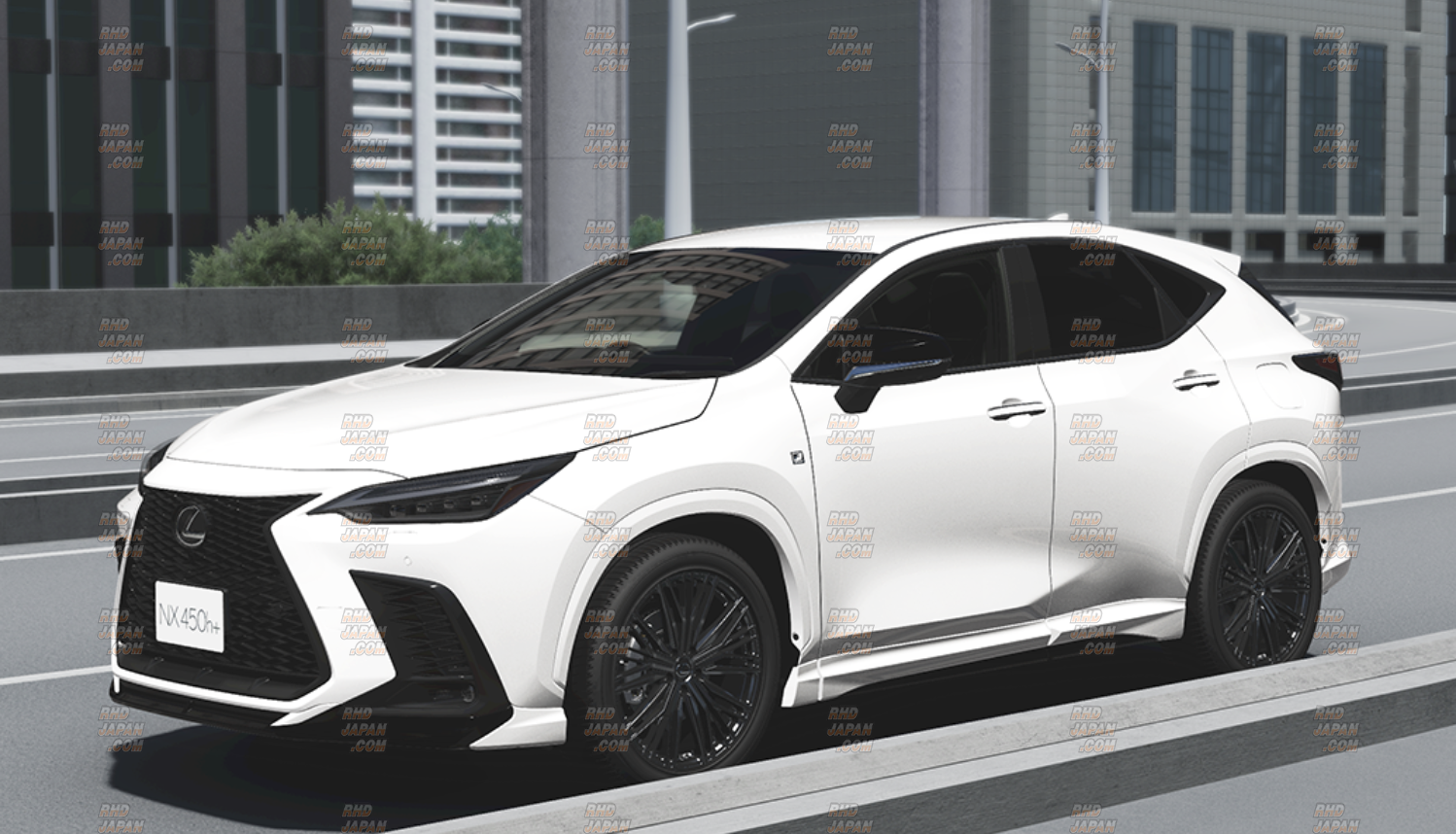 TRD F Sport Parts Front Spoiler White Nova Glass Flake - Lexus